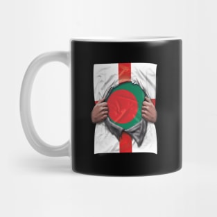 Bangladesh Flag English Flag Ripped Open - Gift for Bengali From Bangladesh Mug